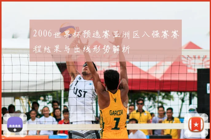 2006世界杯预选赛亚洲区八强赛赛程结果与出线形势解析